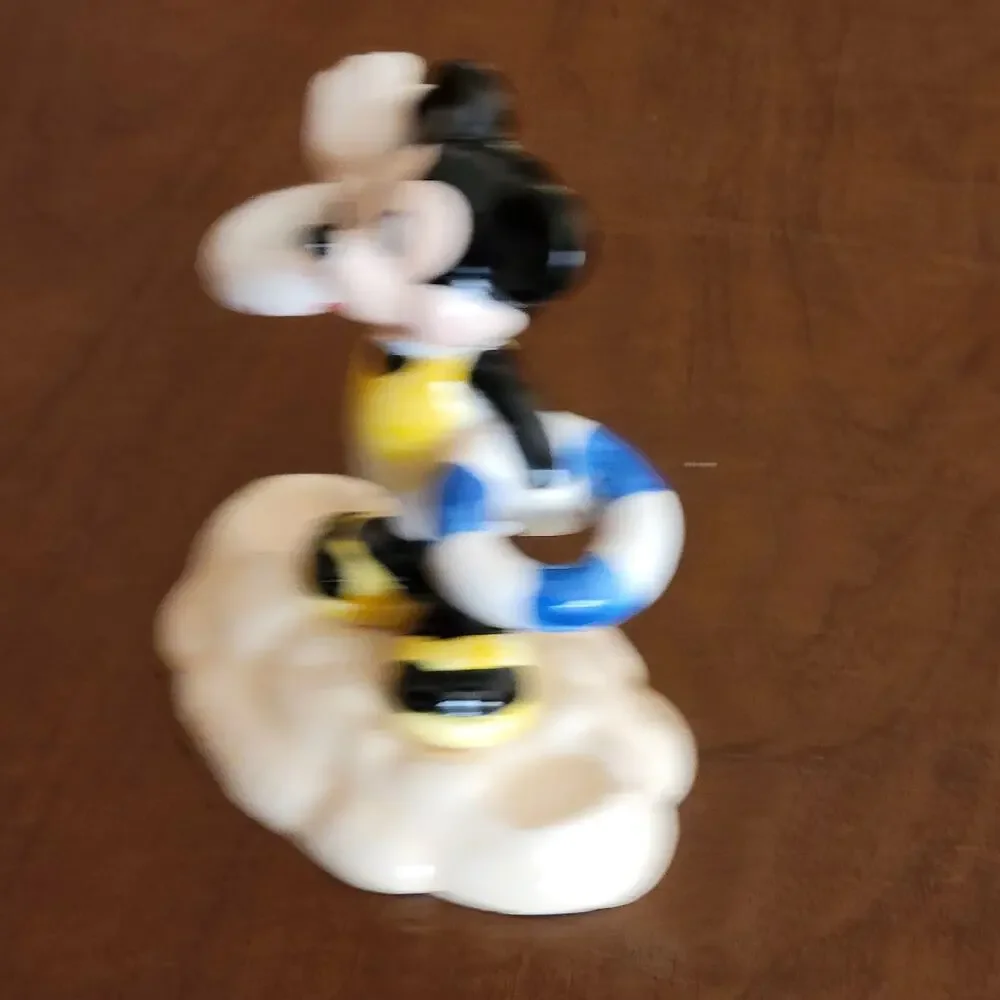 Vintage Disney Mickey Mouse Figurine Ceramic
